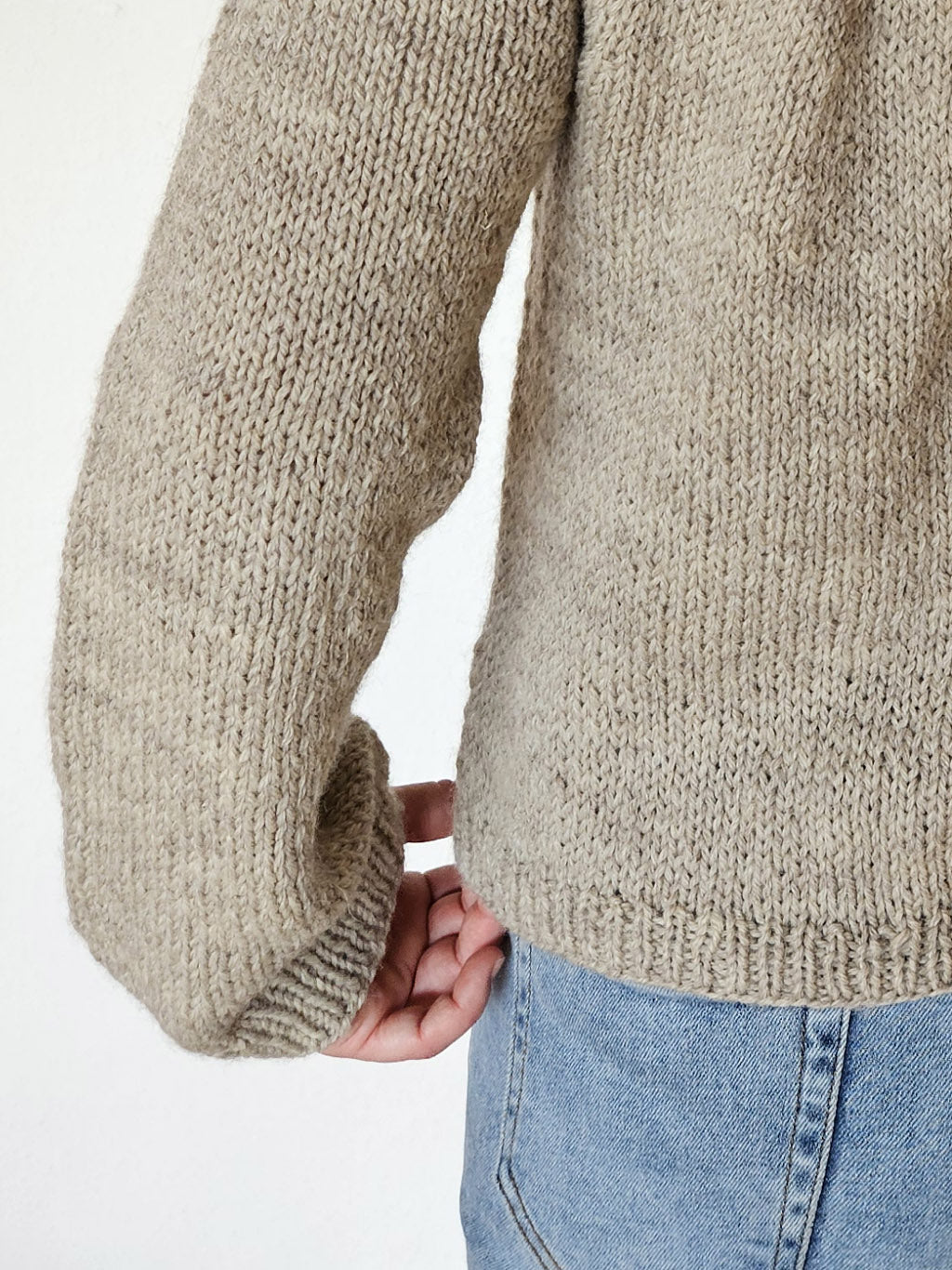 The Mild Sweater women's pattern detail