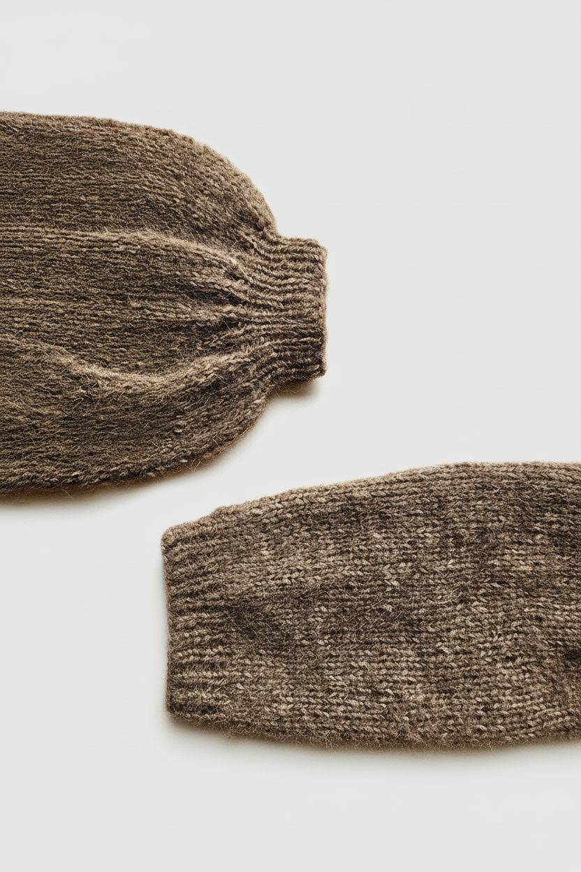 Knitted sleeves for the The Mild Sweater - different details same pattern.